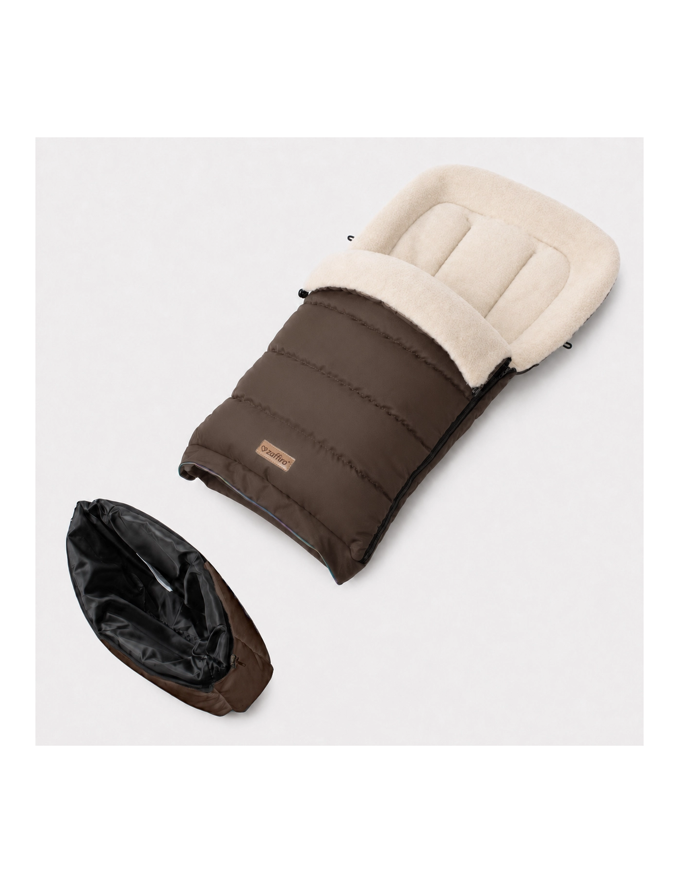 Zaffiro iGrow Scandi Śpiwór Wełniany 0–36 m Brown | Ecobobo