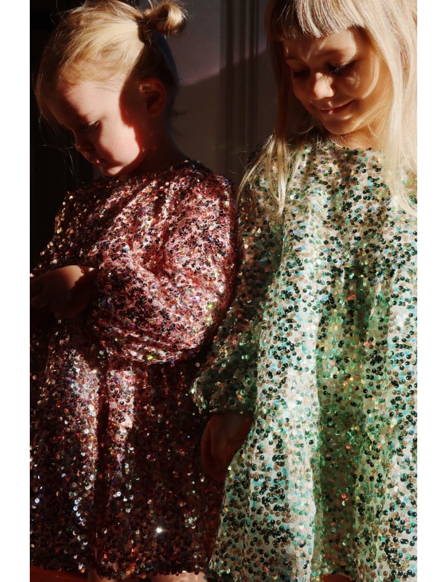 Konges Sløjd Lila Sequins Dress – Cekinowa Sukienka
