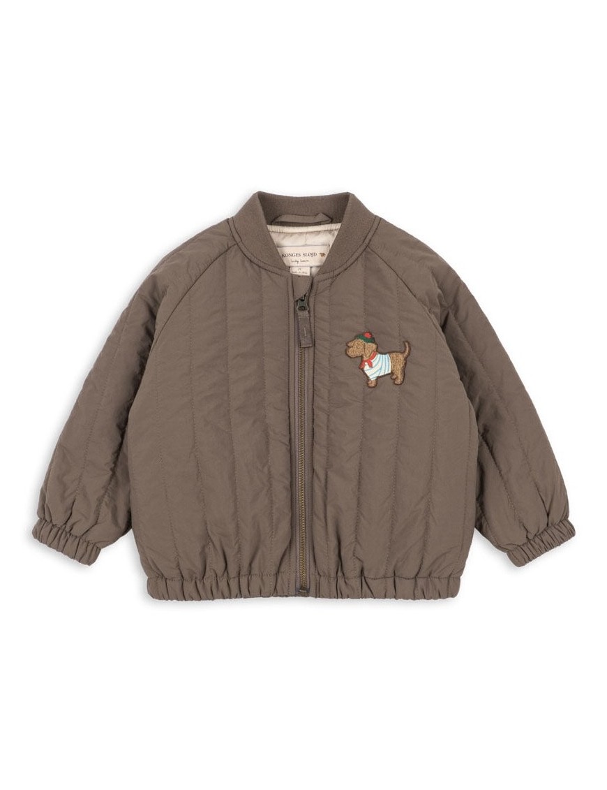 Konges Sløjd Juno Bomber Jacket – lekka kurtka termiczna dla dzieci walnut Konges Sløjd Juno Bomber Jacket – lekka kurtka termiczna dla dzieci walnut