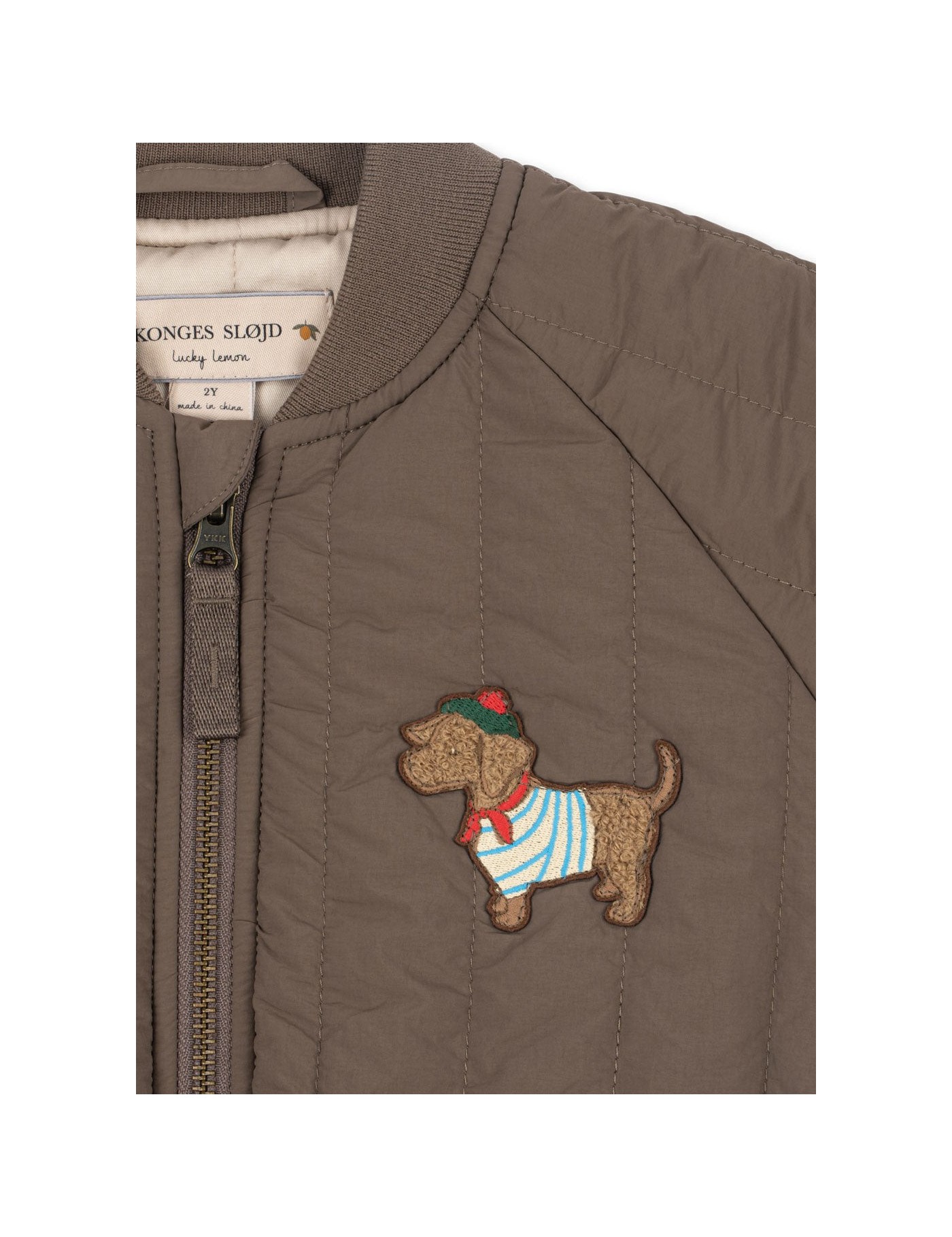 Konges Sløjd Juno Bomber Jacket – lekka kurtka termiczna dla dzieci walnut Konges Sløjd Juno Bomber Jacket – lekka kurtka termiczna dla dzieci walnut