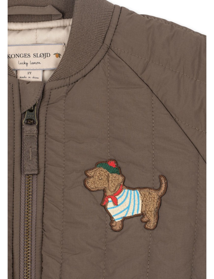 Konges Sløjd Juno Bomber Jacket – lekka kurtka termiczna dla dzieci walnut Konges Sløjd Juno Bomber Jacket – lekka kurtka termiczna dla dzieci walnut