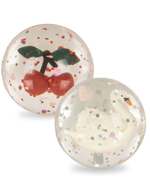 Konges Sløjd Bouncing Ball Cherry/Swan – Piłeczki