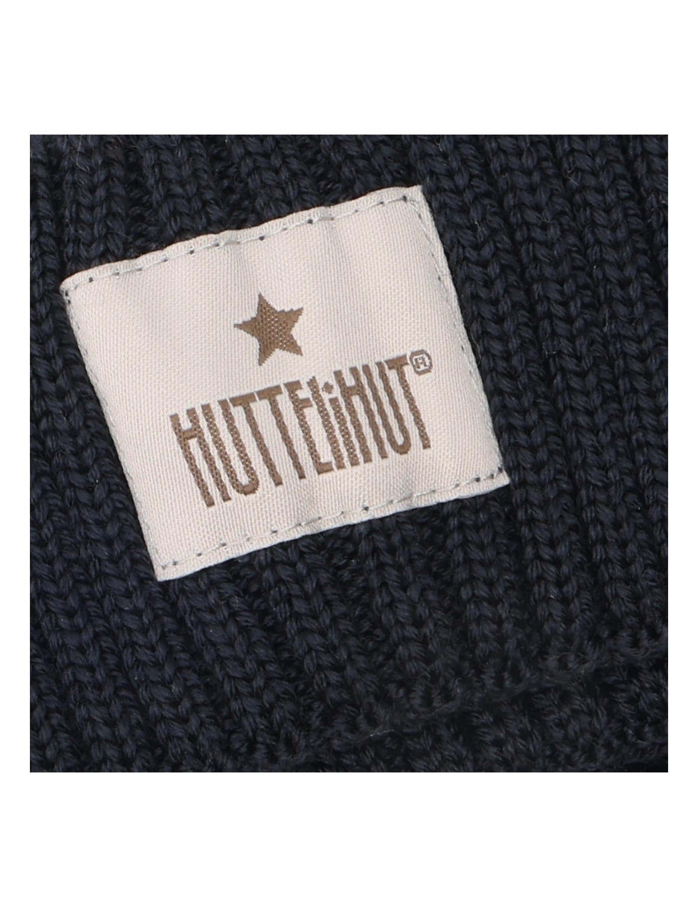 HUTTEliHUT Hat Wool Knit Solid Dark Navy – Czapka