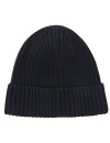 HUTTEliHUT Hat Wool Knit Solid Dark Navy – Czapka
