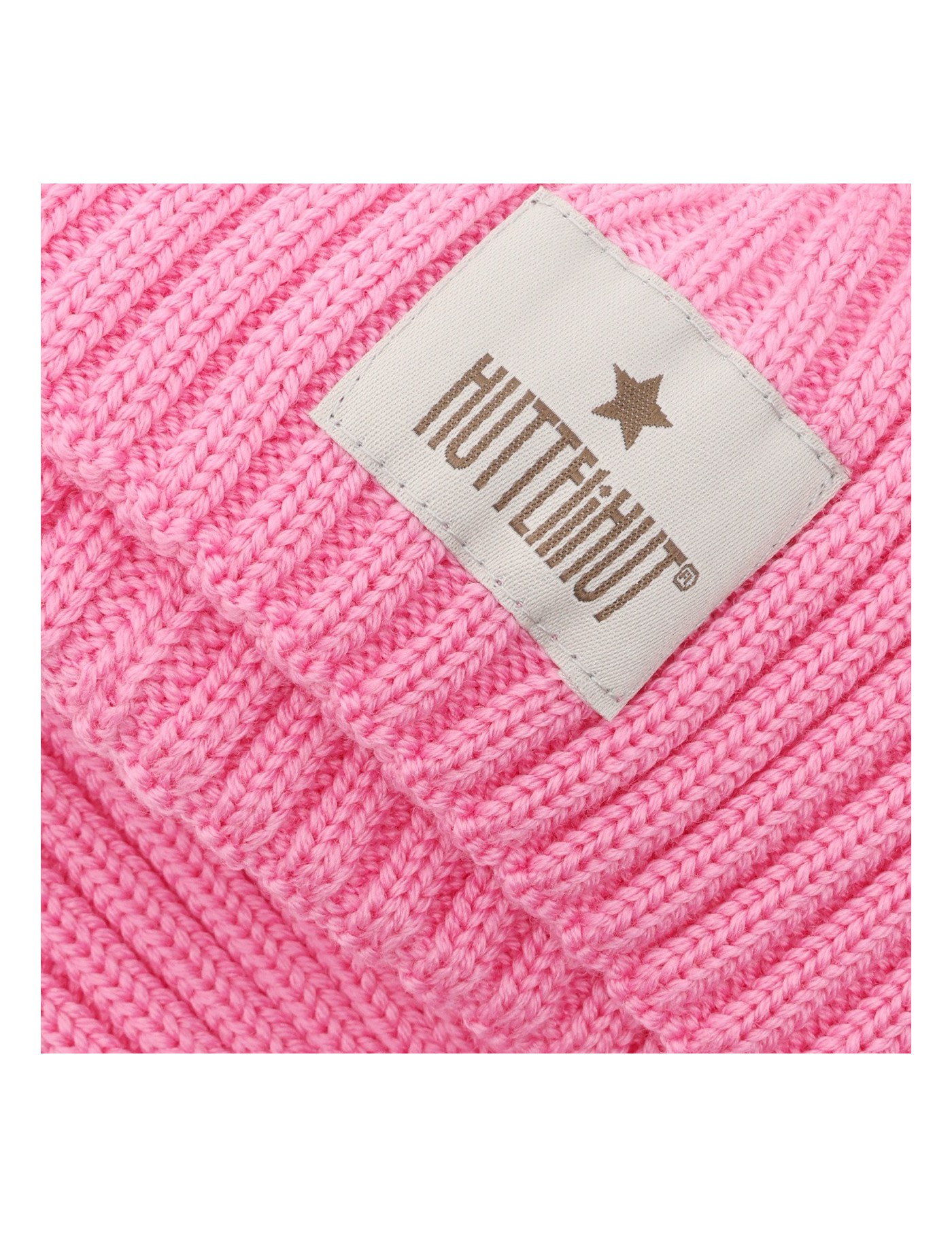 HUTTEliHUT Hat Wool Knit Solid Pink – Różowa Czapka