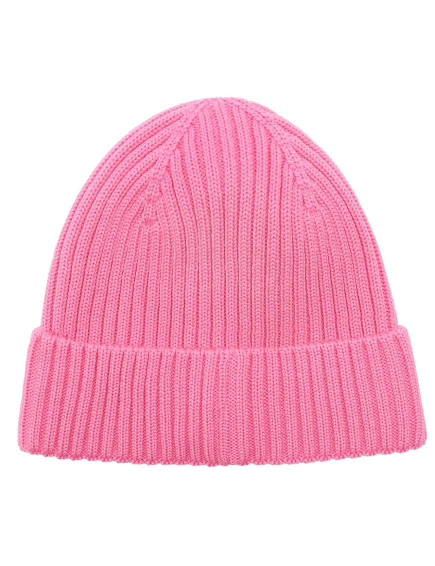 HUTTEliHUT Hat Wool Knit Solid Pink – Różowa Czapka
