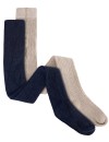 HUTTEliHUT Wool Rib Stockings Dark/Navy 2-pak – Rajstopy