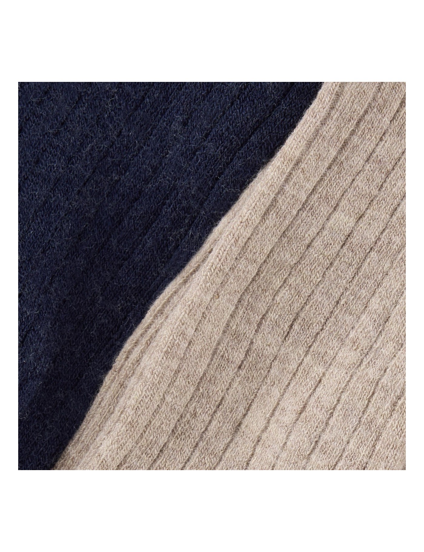 HUTTEliHUT Wool Rib Stockings Dark/Navy 2-pak – Rajstopy