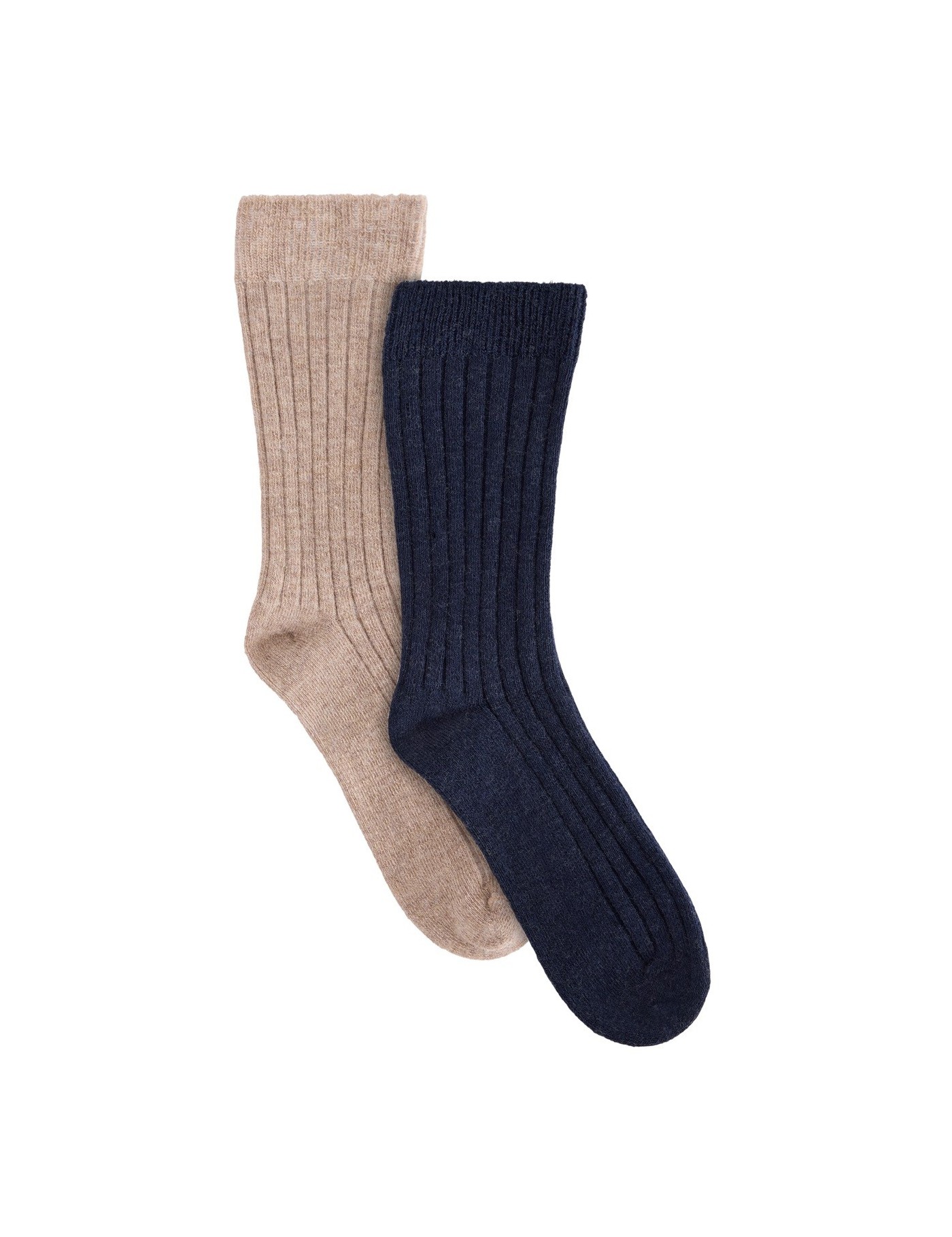 HUTTEliHUT Wool Rib Socks 2-Pack Dark Navy – Skarpetki