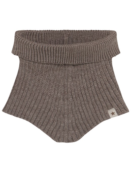 HUTTEliHUT Neck Warmer Wool Knit Brown – Wełniany Komin – Ecobobo