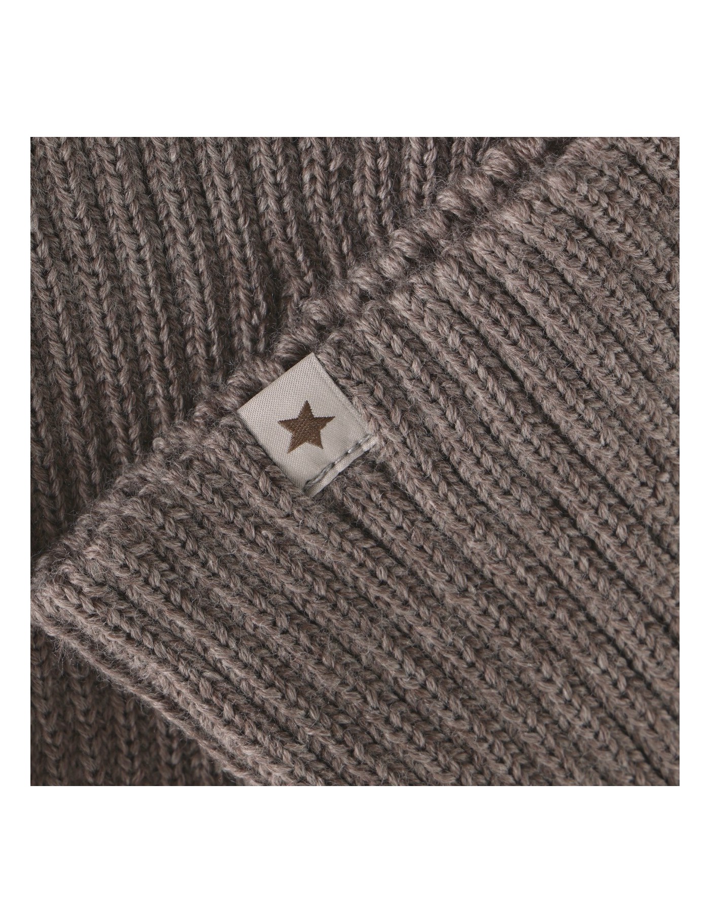HUTTEliHUT Neck Warmer Wool Knit Brown – Wełniany Komin – Ecobobo