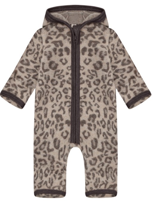 HUTTEliHUT Pram Suit Wool Fleece Jacquard – kombinezon Merino