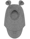 Kominiarka z uszami merino Teddy Grey Melange Huttelihut
