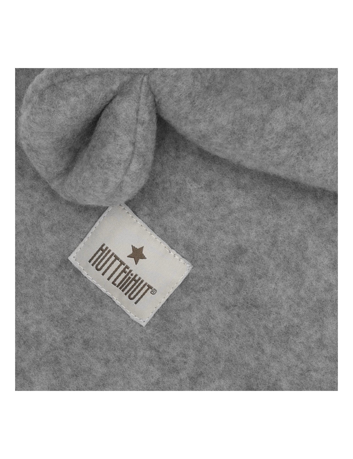 Kominiarka z uszami merino Teddy Grey Melange Huttelihut