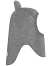 Kominiarka z uszami merino Teddy Grey Melange Huttelihut