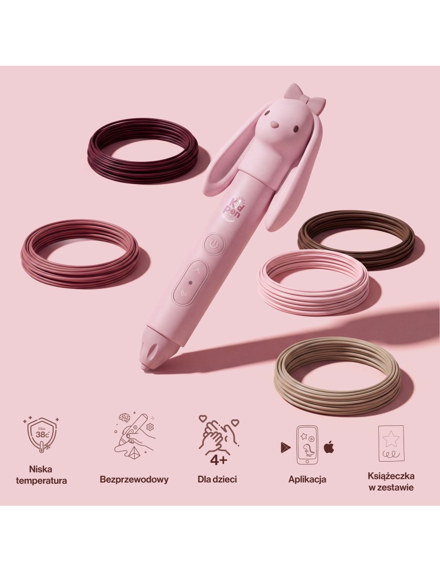 KidLupe KidPen Rabbit – Długopis 3D dla Dzieci – Ecobobo