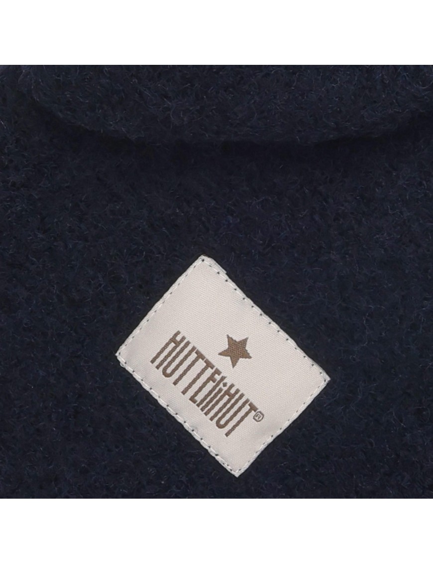 HUTTEliHUT Kominiarka Double Layer Navy – Wełniana – Ecobobo