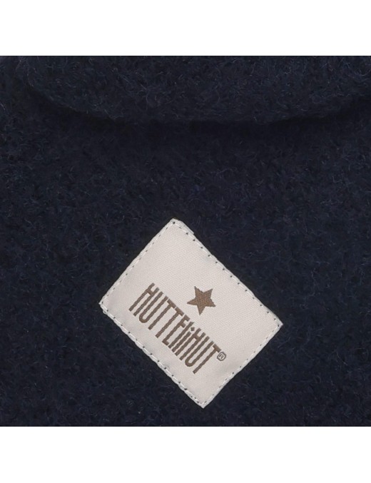 HUTTEliHUT Kominiarka Double Layer Navy – Wełniana – Ecobobo