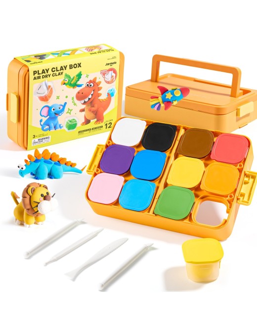Jarmelo Masa Plastyczna Naturalna 12 kolorów 3+ – Ecobobo