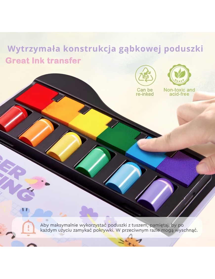 Jarmelo Finger Painting – malowanie palcami 6 kolorów 3+ – Ecobobo Jarmelo Finger Painting – malowanie palcami 6 kolorów 3+ – Ecobobo