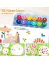 Jarmelo Finger Painting Forest – malowanie palcami 12 gąbek 3+ – Ecobobo