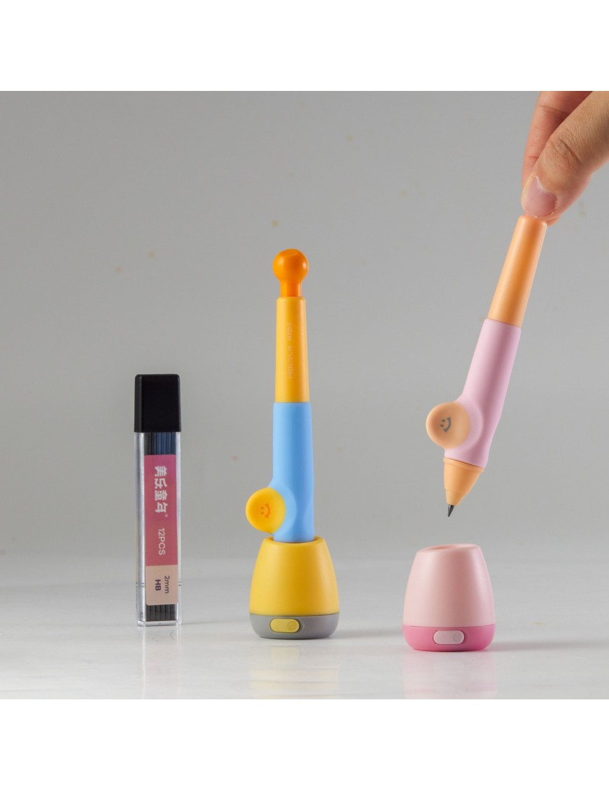 Jarmelo Ołówek Automatyczny WOW Grip 2mm Różowy 3+ – Ecobobo