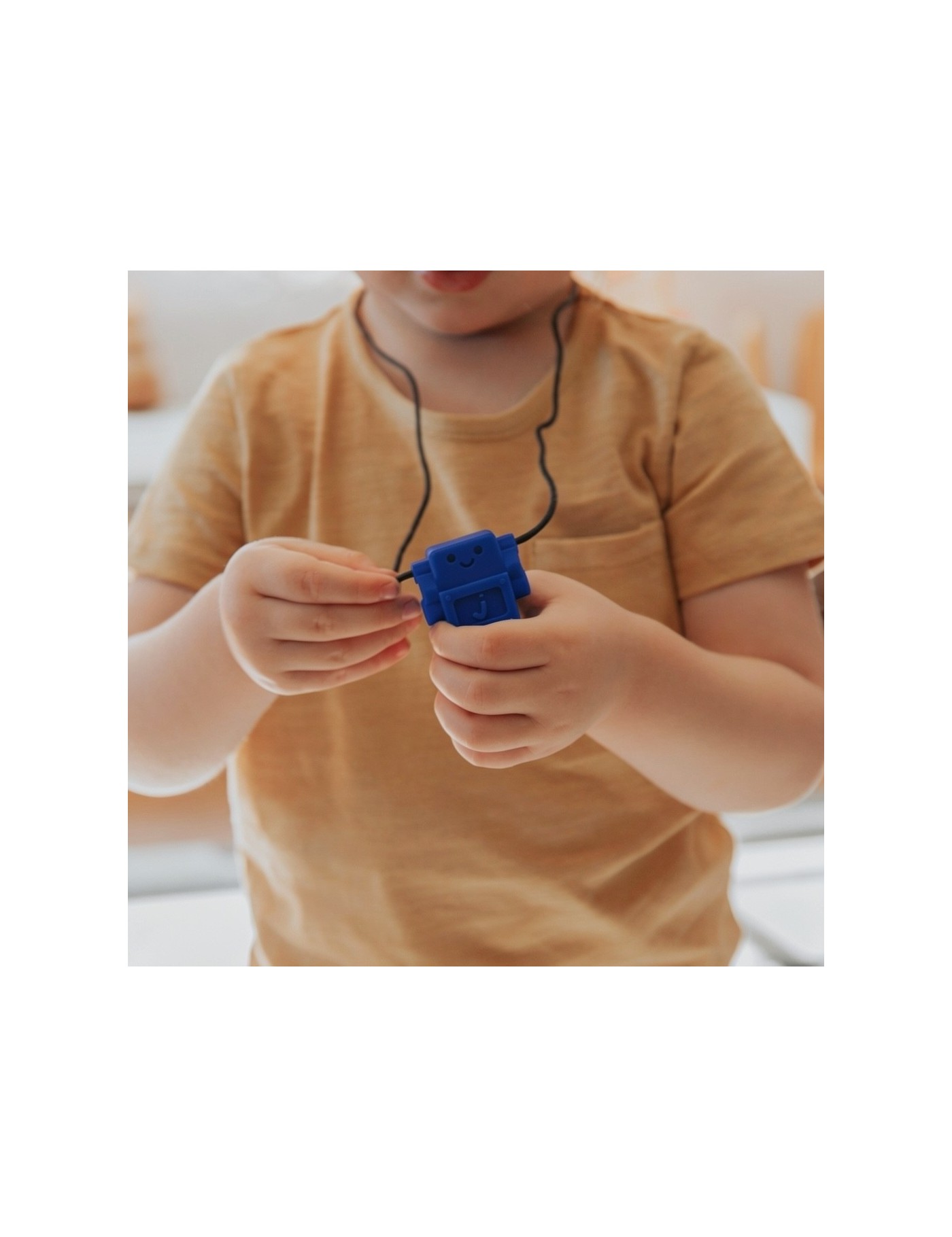 Jellystone Robot School Blue – gryzak sensoryczny Medium 3+ – Ecobobo Jellystone Robot School Blue – gryzak sensoryczny Medium 3+ – Ecobobo