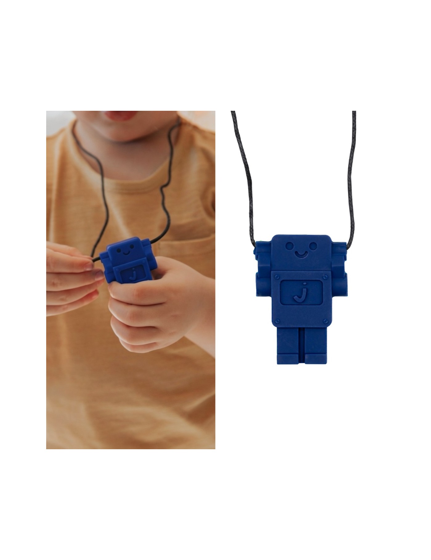 Jellystone Robot School Blue – gryzak sensoryczny Medium 3+ – Ecobobo Jellystone Robot School Blue – gryzak sensoryczny Medium 3+ – Ecobobo