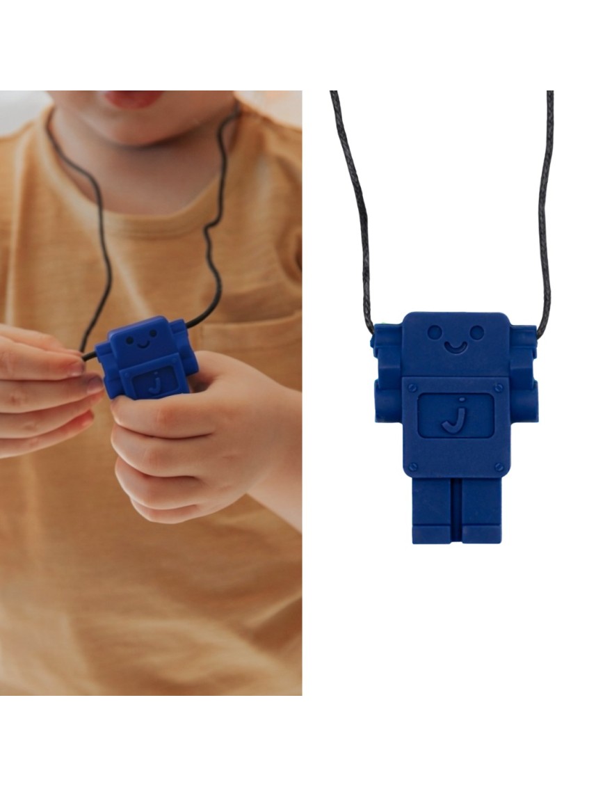 Jellystone Robot School Blue – gryzak sensoryczny Medium 3+ – Ecobobo Jellystone Robot School Blue – gryzak sensoryczny Medium 3+ – Ecobobo