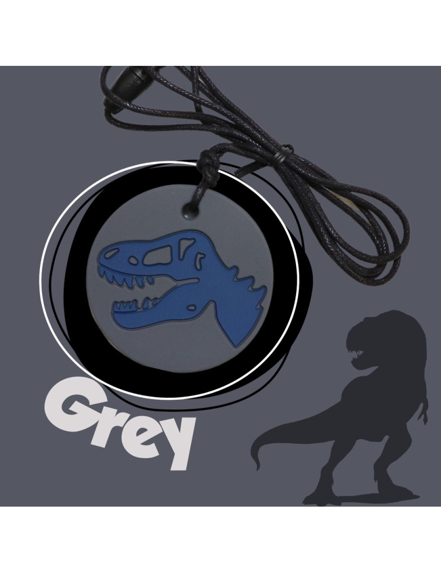 Jellystone Dinozaur Szary – gryzak sensoryczny Medium 3+ – Ecobobo Jellystone Dinozaur Szary – gryzak sensoryczny Medium 3+ – Ecobobo