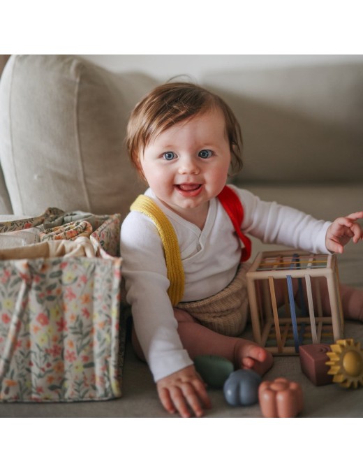 Mushie Organizer na Pieluszki Bloom – Diaper Caddy – Ecobobo