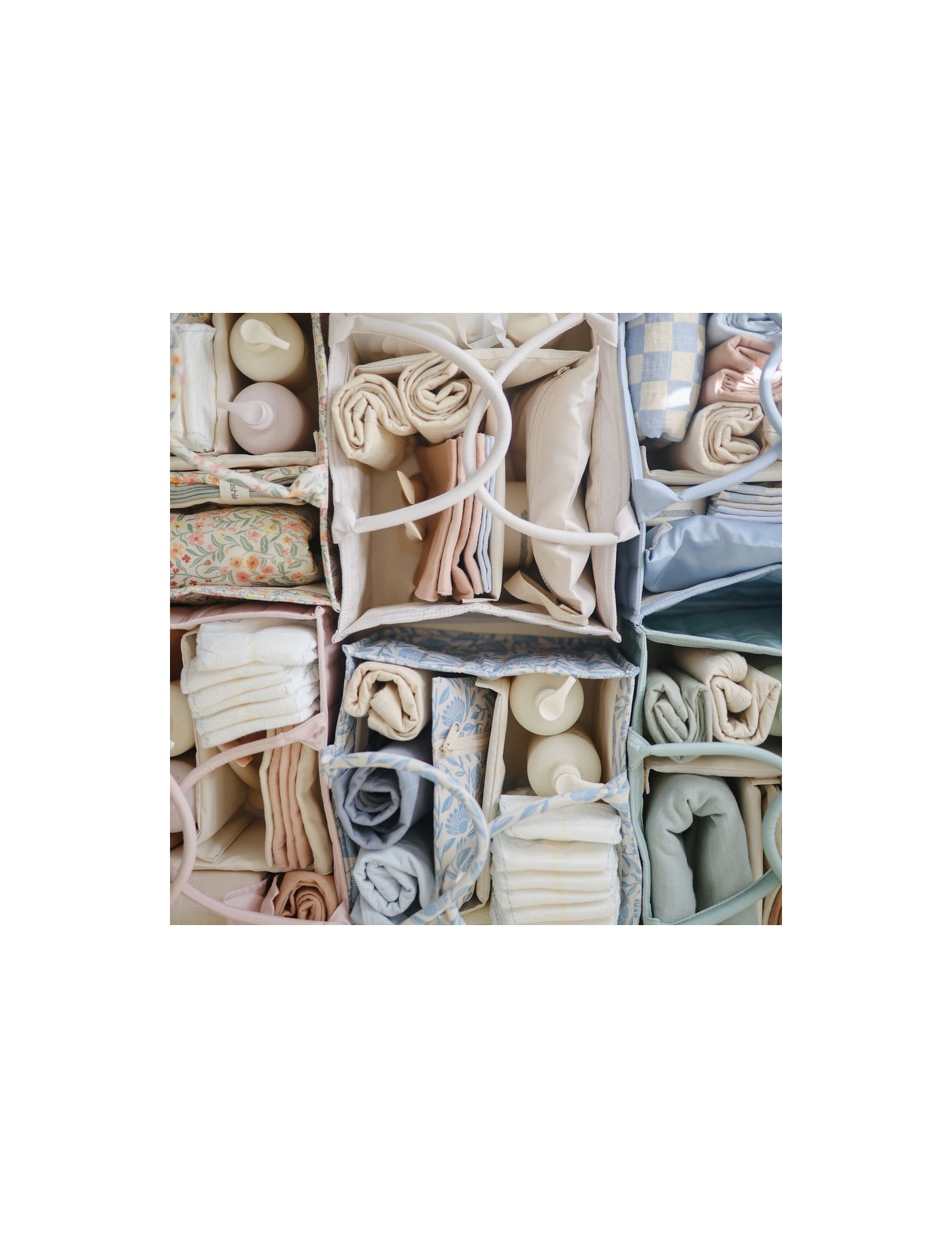 Mushie Organizer na Pieluszki Bloom – Diaper Caddy – Ecobobo