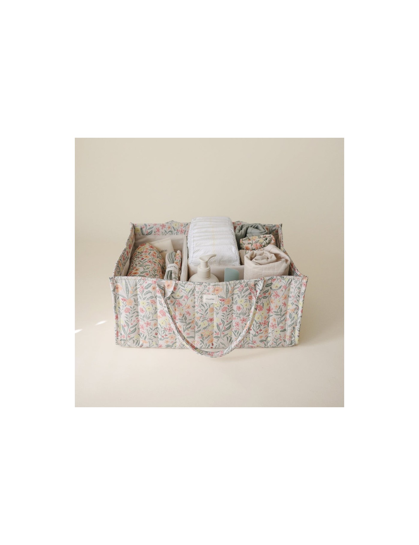 Mushie Organizer na Pieluszki Bloom – Diaper Caddy – Ecobobo