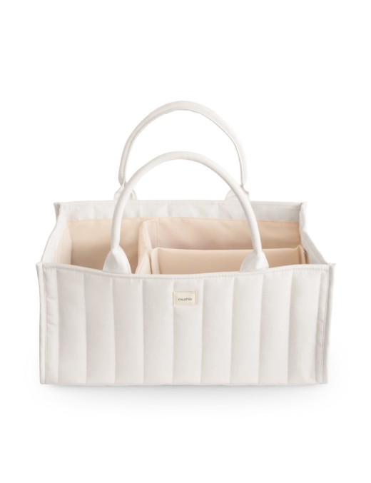 Mushie Organizer na Pieluszki Ivory – Diaper Caddy – Ecobobo