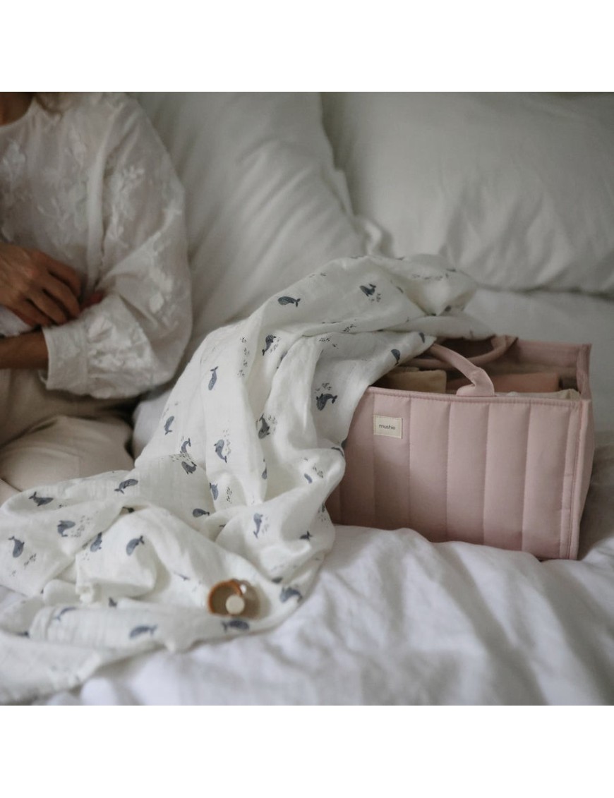 Mushie Organizer na Pieluszki Blush – Diaper Caddy – Ecobobo