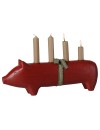 Maileg Świecznik Adwentowy Świnka Large Red – Ecobobo Maileg Świecznik Adwentowy Świnka Large Red – Ecobobo