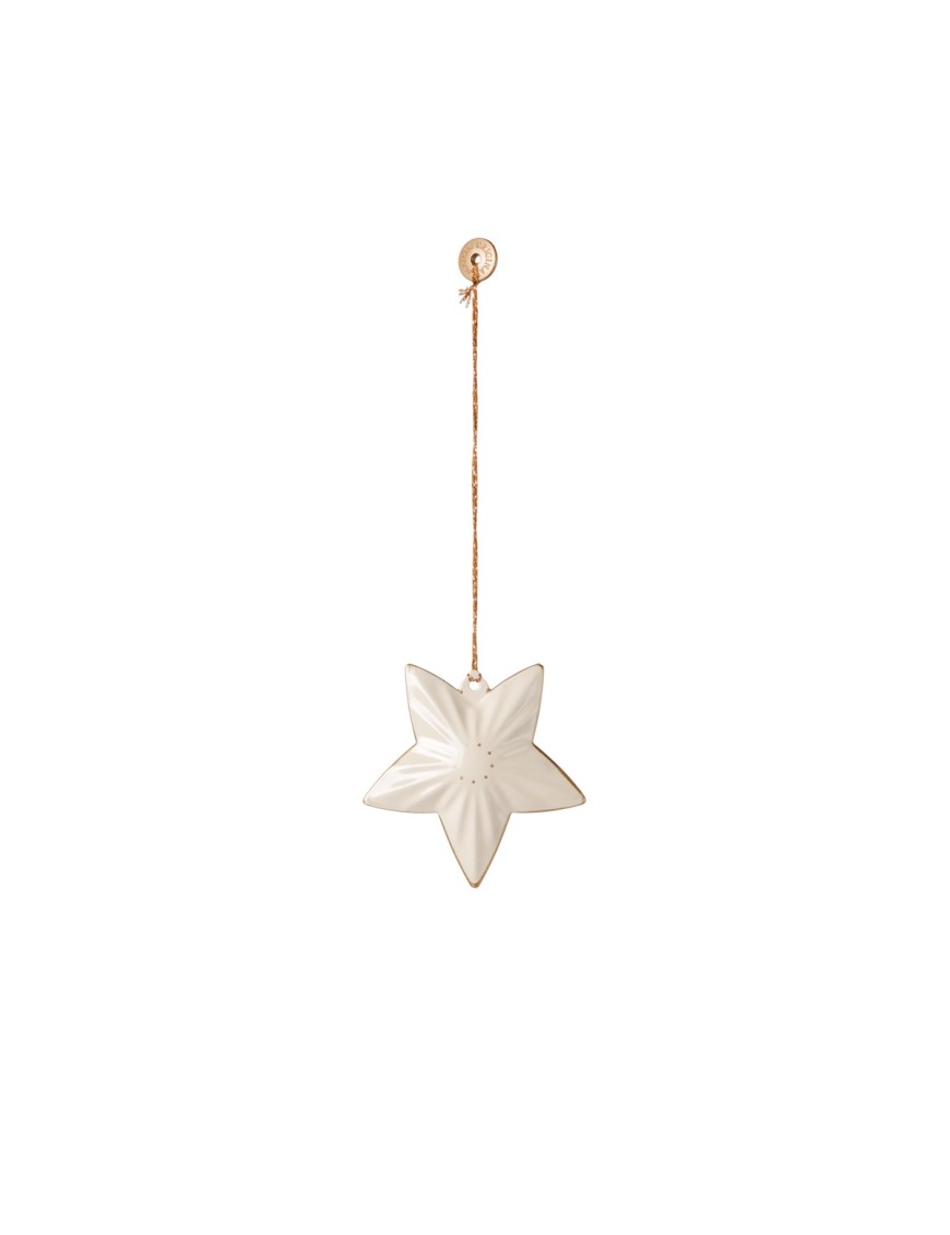 Maileg Holy Night – Zestaw Metalowych Ozdób Off White – Ecobobo