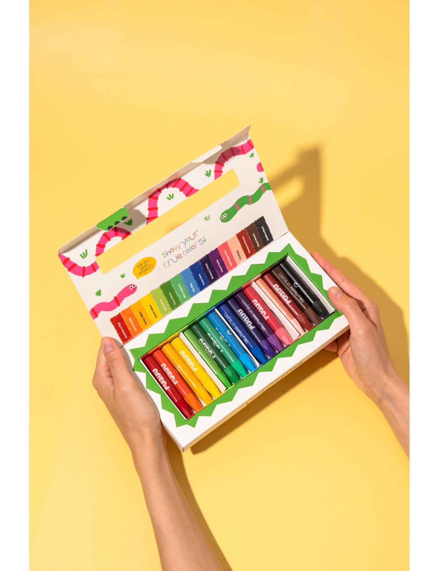 Silky Pastel Crayons – Kredki Pastelowe 16 szt. | Ecobobo