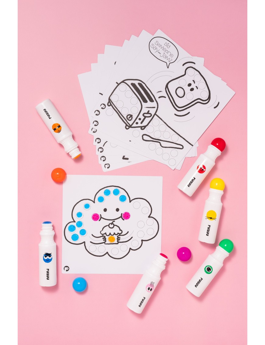 Dot Markers – Markery Kropkowe z Kolorowankami | Ecobobo