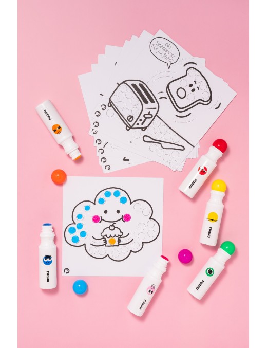 Dot Markers – Markery Kropkowe z Kolorowankami | Ecobobo