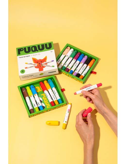 Twist & Paint – Kredki Wykręcane 16 Kolorów | Ecobobo
