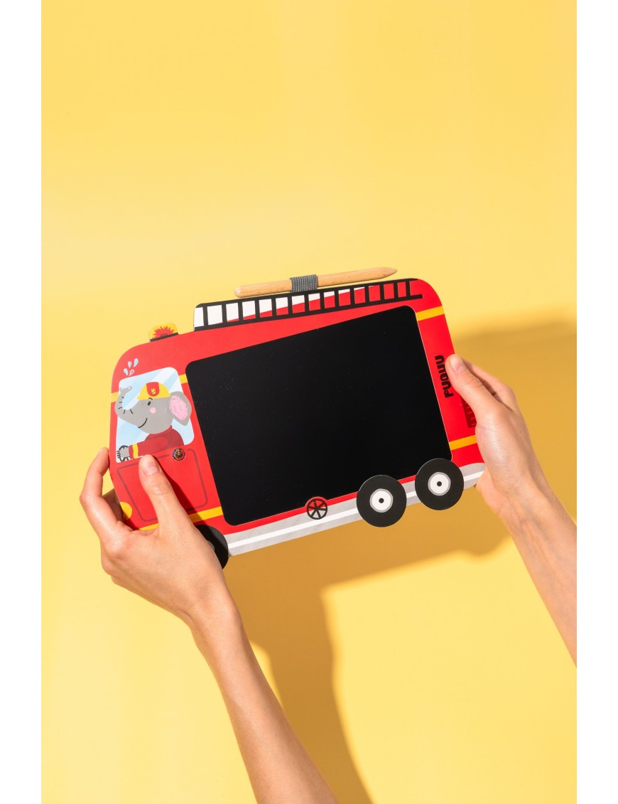 PUQUU Tablet LCD do Rysowania Wóz Strażacki 3+ – Ecobobo PUQUU Tablet LCD do Rysowania Wóz Strażacki 3+ – Ecobobo