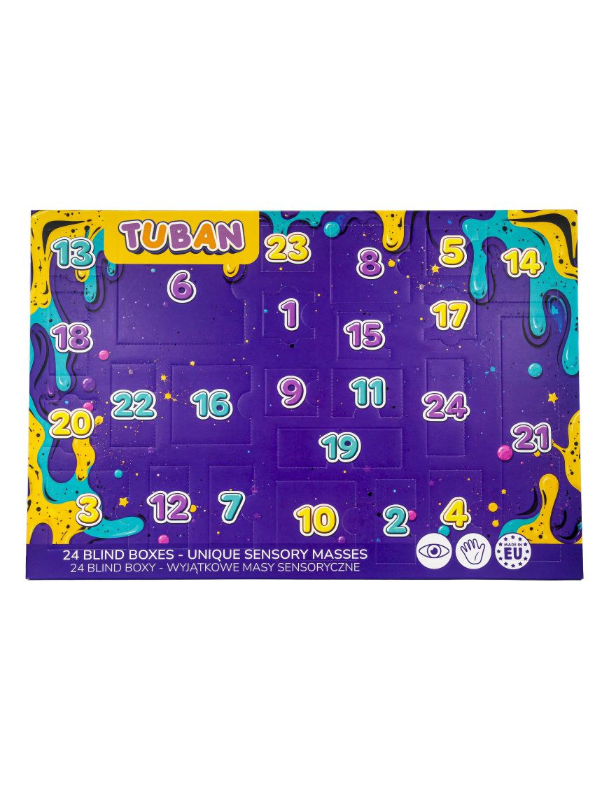 LET’S SLIME Kalendarz Adwentowy Sensoryczny | Ecobobo24 dni kreatywnej zabawy ze slime i masami sensorycznymi! Kalendarz LET’S S