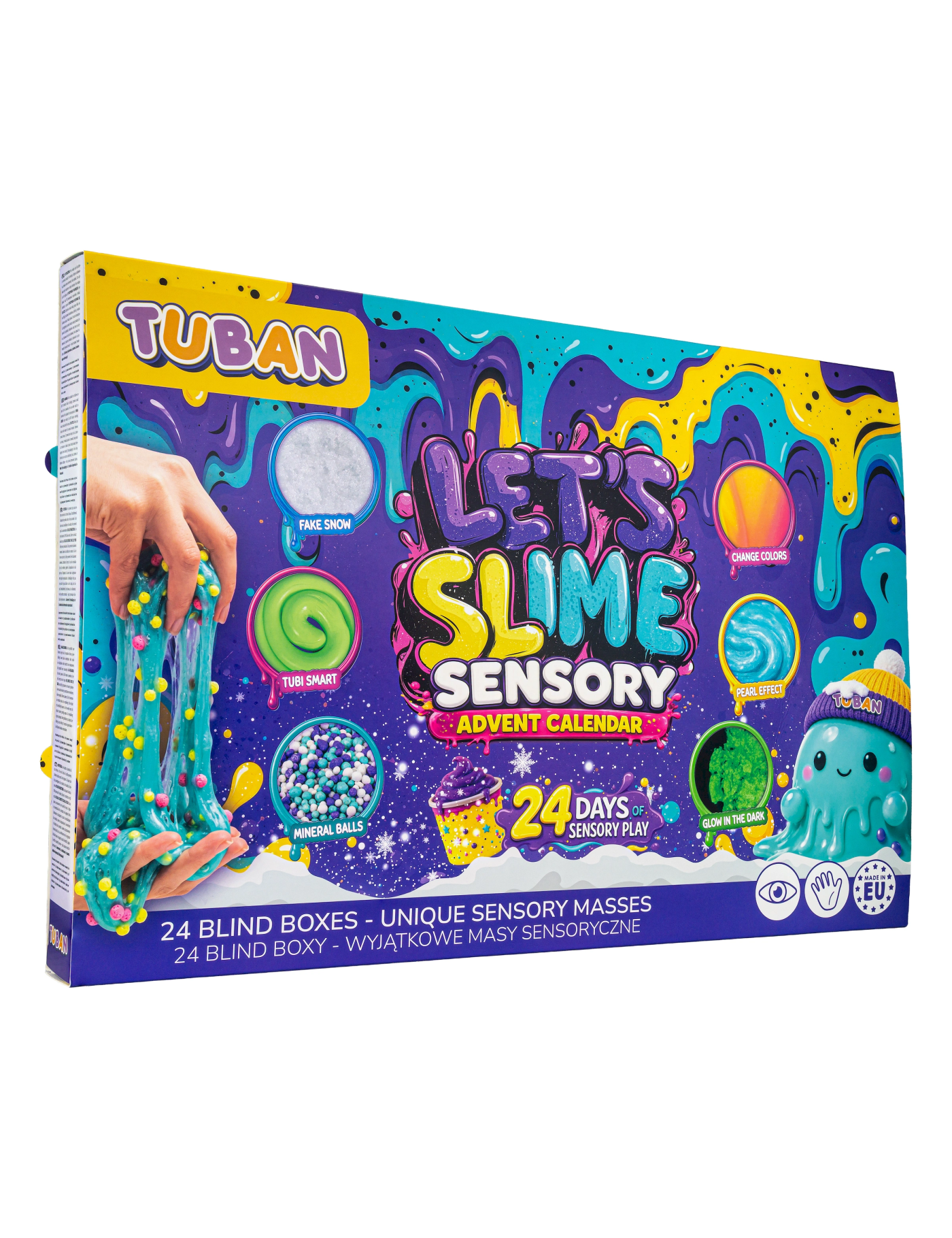 LET’S SLIME Kalendarz Adwentowy Sensoryczny | Ecobobo24 dni kreatywnej zabawy ze slime i masami sensorycznymi! Kalendarz LET’S S