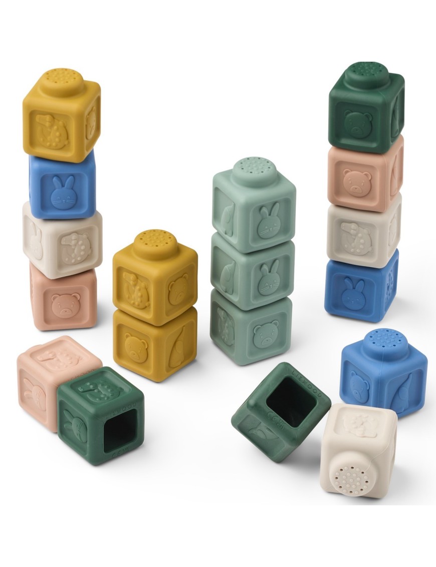 VEDA Building Blocks – Klocki Silikonowe 18 szt. | Ecobobo