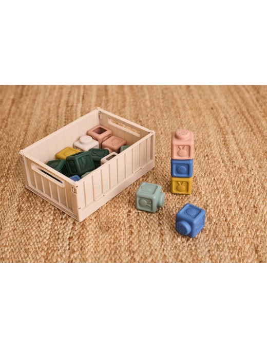VEDA Building Blocks – Klocki Silikonowe 18 szt. | Ecobobo