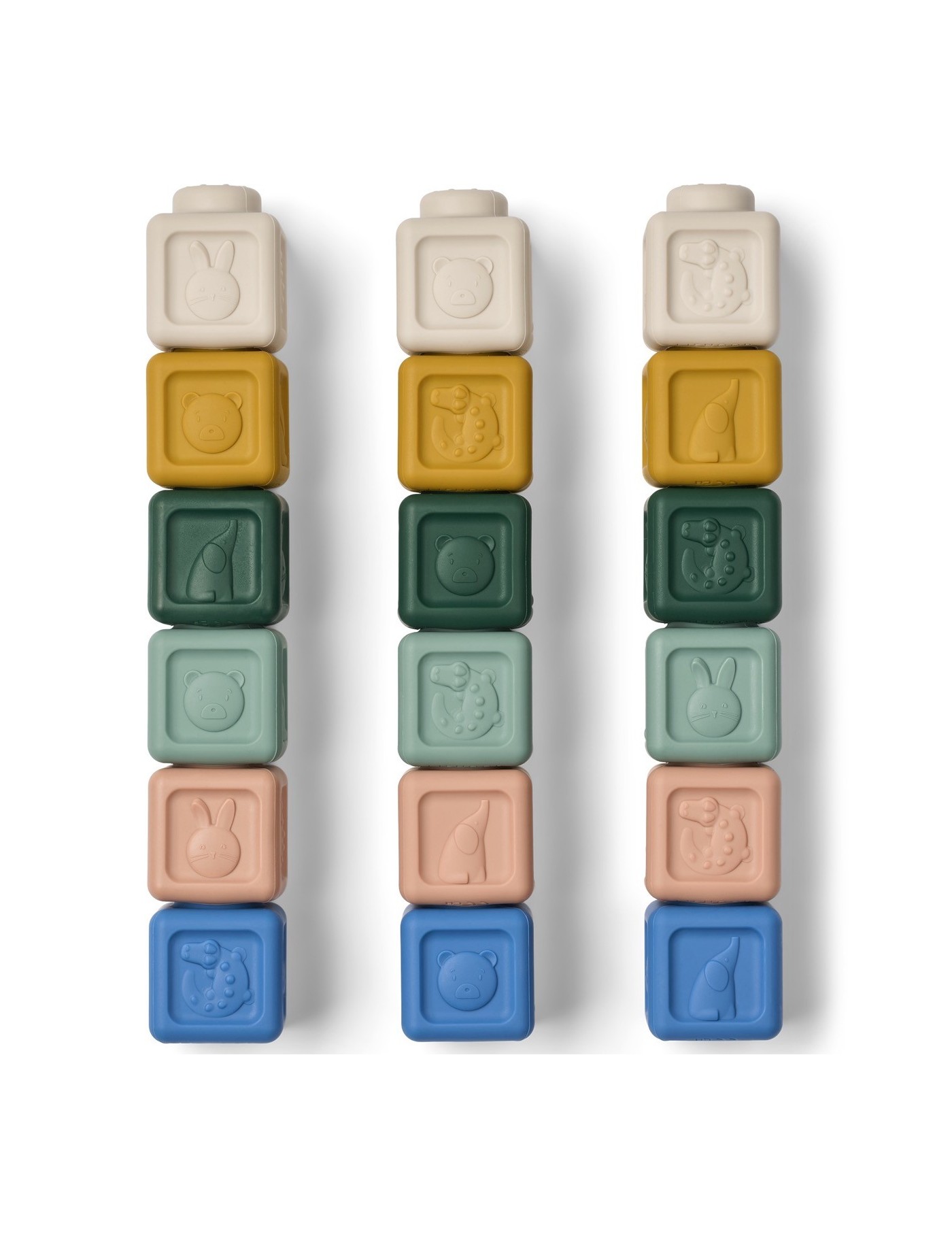 VEDA Building Blocks – Klocki Silikonowe 18 szt. | Ecobobo
