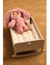 HENNIE Doll Bed – Drewniana Kołyska dla Lalek | Ecobobo