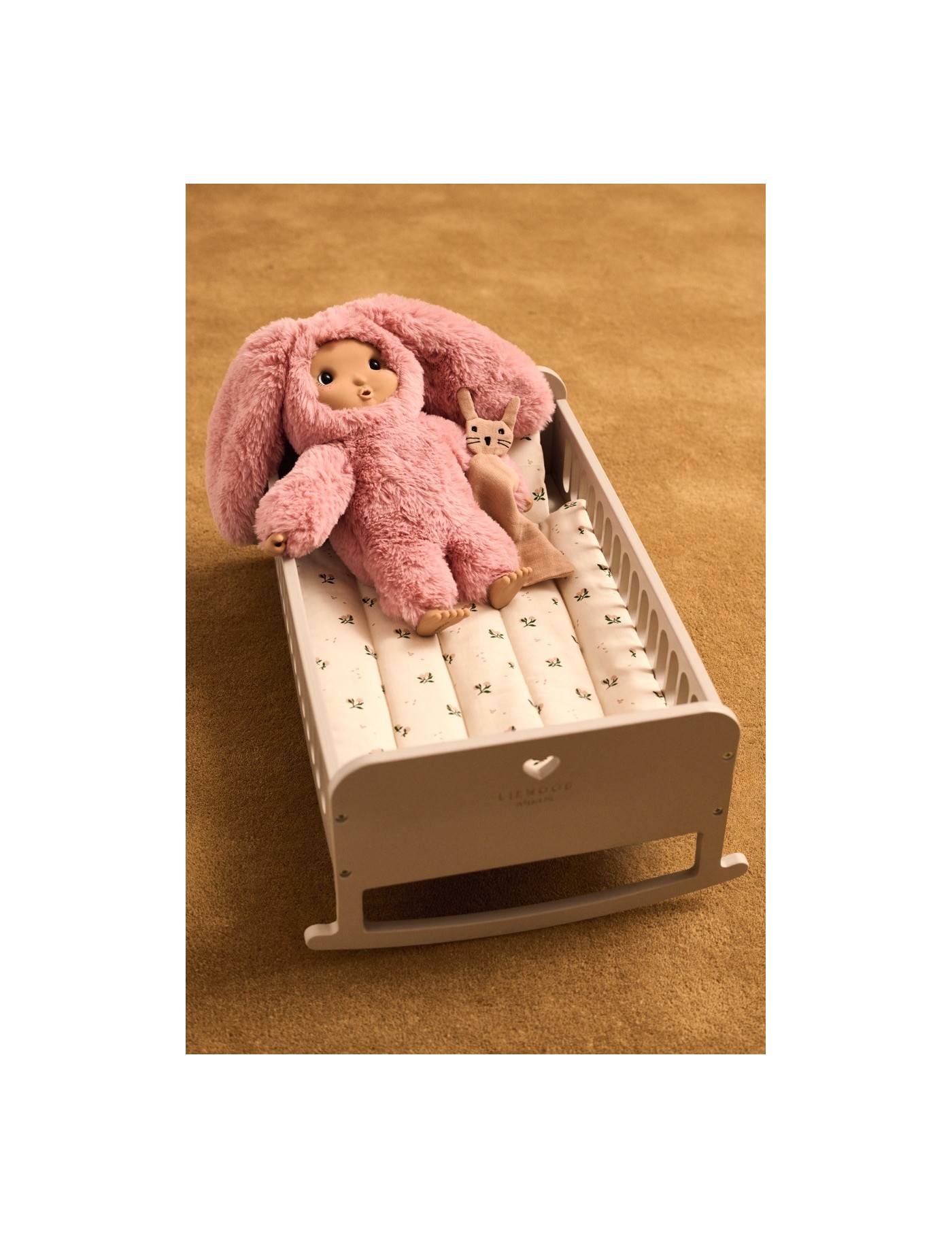 HENNIE Doll Bed – Drewniana Kołyska dla Lalek | Ecobobo
