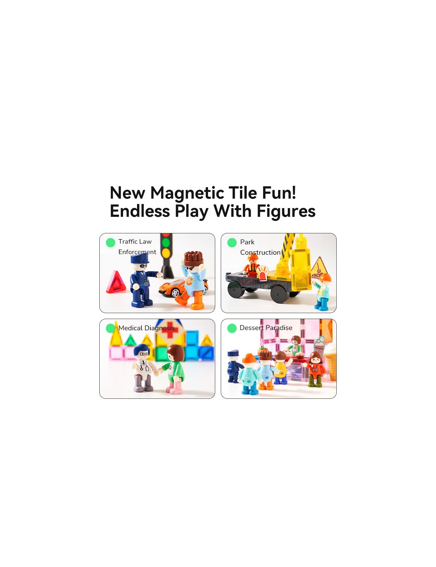 Mideer Moi Przyjaciele – 4 Figurki Magnetyczne | Ecobobo